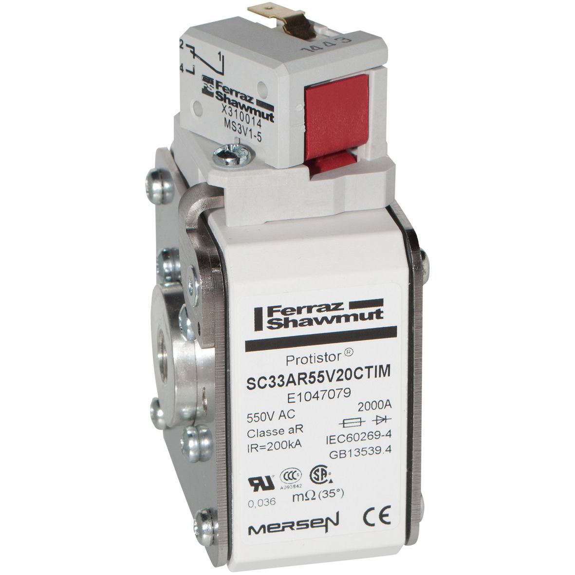 E1047079 - Size 33 type TTI with microswitch aR 2000 A 550VAC